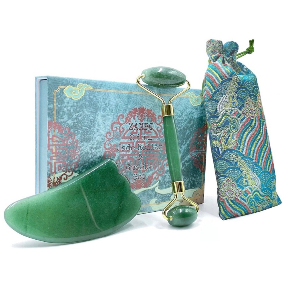 Jade Roller Gua Sha Set for Face